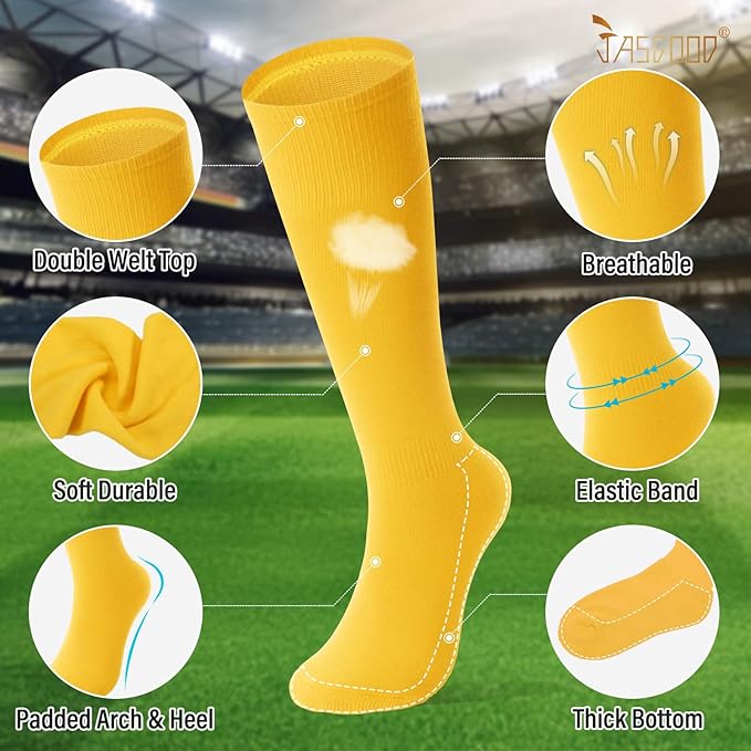 Baseball Socks and Belt for Youth Adult Softball Socks Combo Elastic Waist Belt for Men Kids Boys Girls Women JASGOOD