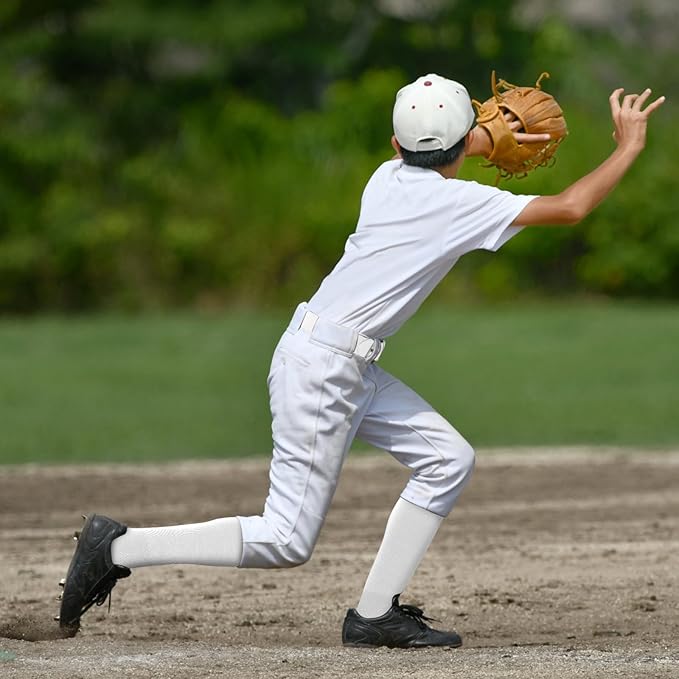 Haysandy Baseball or Softball Sock and Belt Combo Set 3 Football Baseball Socks with Softball Belt for Youth Boys Kids