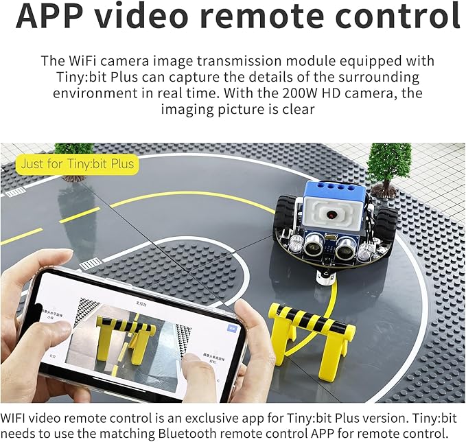 Yahboom Microbit Robot Car Remote Control, Esp32 Camera Module, Line Tracking - Image 5