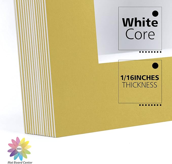 Mat Board Center, 11x14 for 8x10 Old Gold Color Mats - Image 8