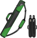 PEKREWS Pool Cue Case, Pool Stick Case 2x2 Holds 2 Sticks with 2 Accessory Zipper Pockets, Sturdy Polyester Pool Cue Carry Bag with Shoulder Strap Handle, Soft Billiard Cue Sling Bag for Men and Women
