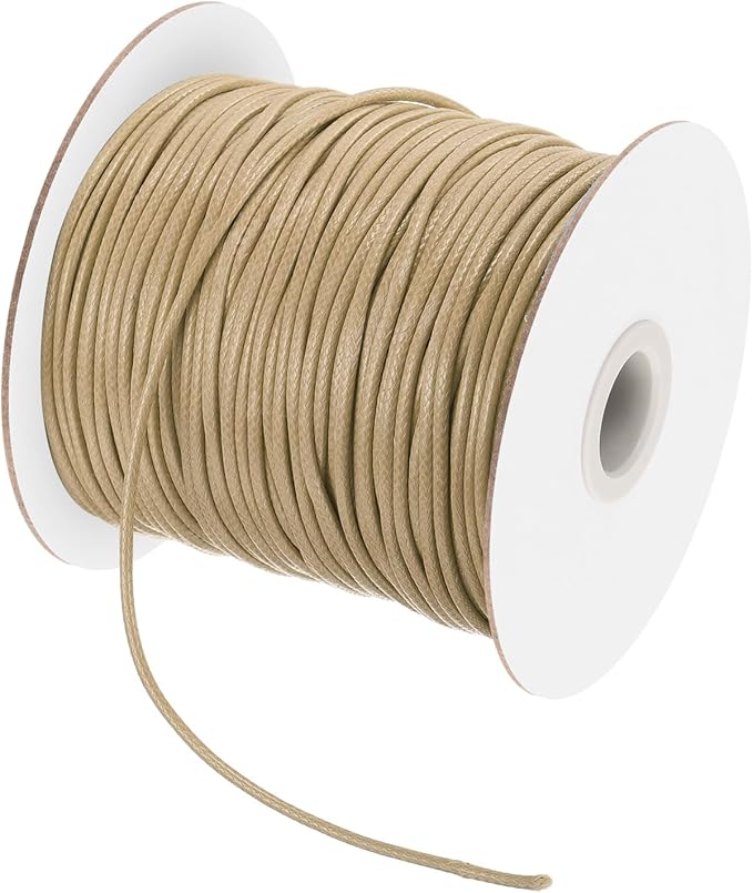 MECCANIXITY Waxed Cord 3mm Waxed Polyester Cord 44 Yard Wax String by MECCANIXITY
