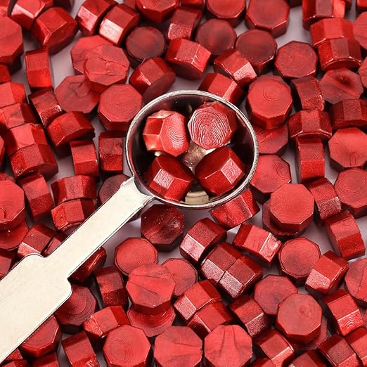 Yoption 360 Pcs Antique Wine Red Sealing Wax Beads Set - Image 2
