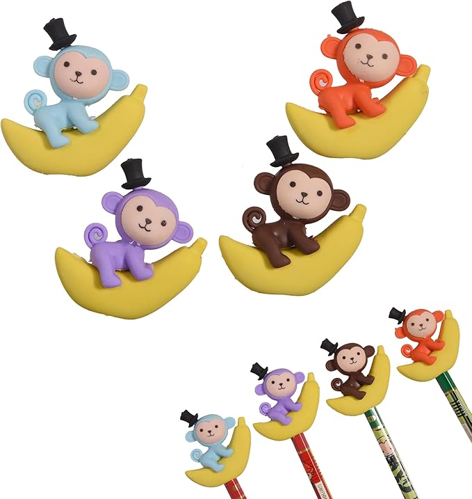 HILAZA 16Pcs Pencil Top Erasers by HILAZA