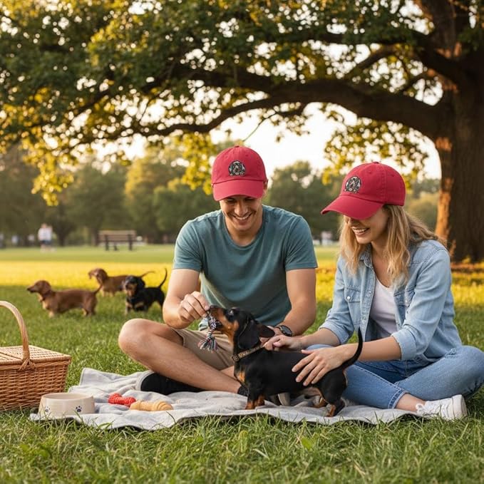 Pet Dog Lover Gifts,Embroidered Dog Baseball Hats for Men Women Dad Mom