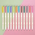 WRITECH Brush Tip Marker Pens: Artist Markers Flexible Tip Water Based 12ct by WRITECH