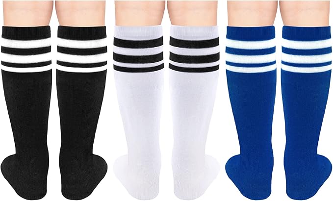 Olreco Toddler Soccer Socks Kids Baseball Socks Youth Softball Sock for Girls Boys Football Sock Boys Athletic Accessories