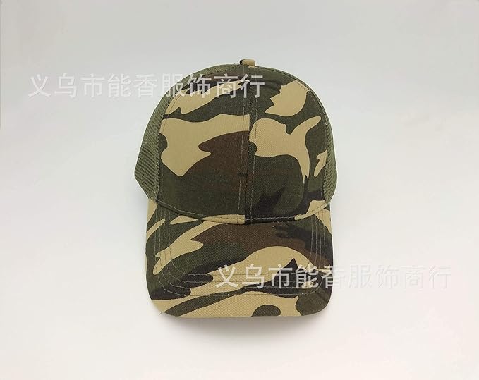 Criss Cross Hat Washed Distressed Baseball Cap Ponytail Hat High Messy Bun Ponycap for Women