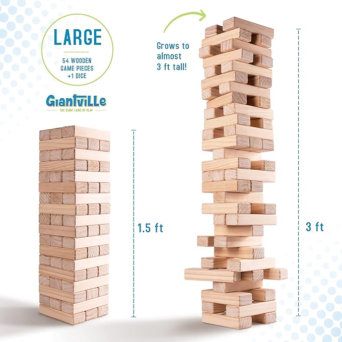 Giantville Giant Tumbling Timber Toy - Image 2