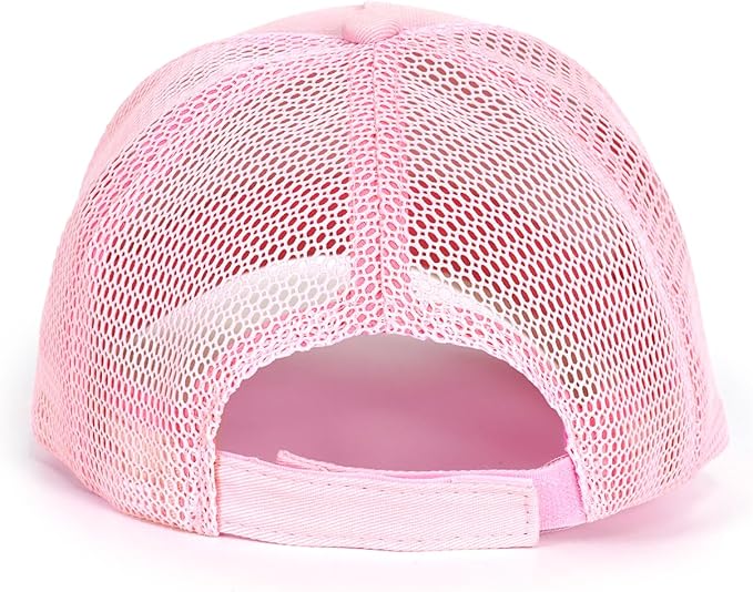 Edoneery Baseball Cap for Kids-Adjustable Washed Cotton Golf Toddler Hat for Boys & Girls