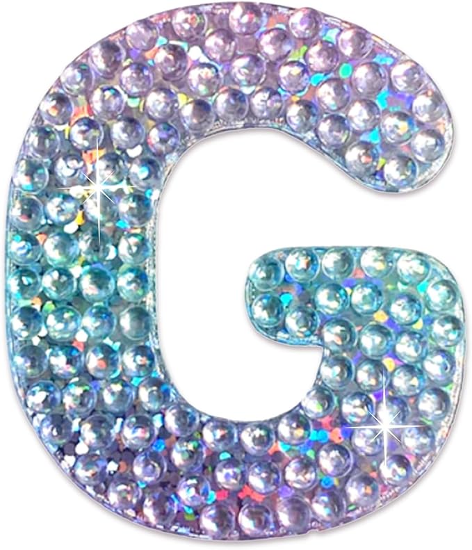 StickerBeans® Rhinestone Alphabet Letter Sticker G by StickerBeans