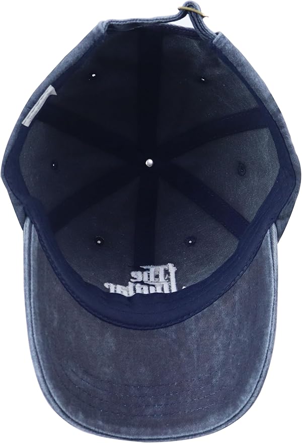The Guitar Father Hat for Men, Vintage Cotton Embroidered Guitar Decor Dad Baseball Cap