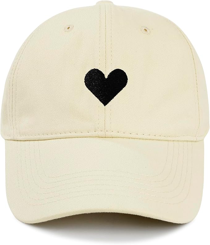 American Trends Womens Baseball Caps Cute Heart Dad Hat, Adjustable Cotton Unisex Cap for Workout, Golf & Everyday Wear