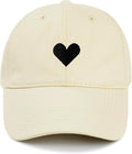 American Trends Womens Baseball Caps Cute Heart Dad Hat, Adjustable Cotton Unisex Cap for Workout, Golf & Everyday Wear