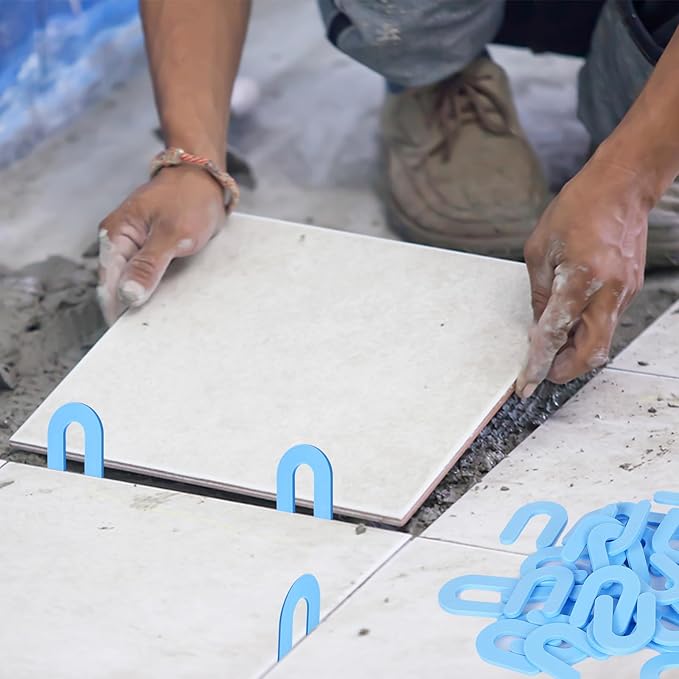 Horseshoe Shim Tile Spacers 1/16 Inch Tile Spacers U Shape Plastic Shims - Image 5