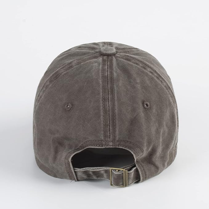 LANGZHEN Unisex Baseball Cap 100% Cotton Fits Men Women Washed Denim Adjustable Dad Hat