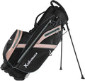 XDriveMax Golf Stand Bag with Accessory Pack, Lightweight 8-Way Top Dividers Golf Bag with Stand, Includes Insulated Cooler Pocket, Dual Strap & Rain Cover