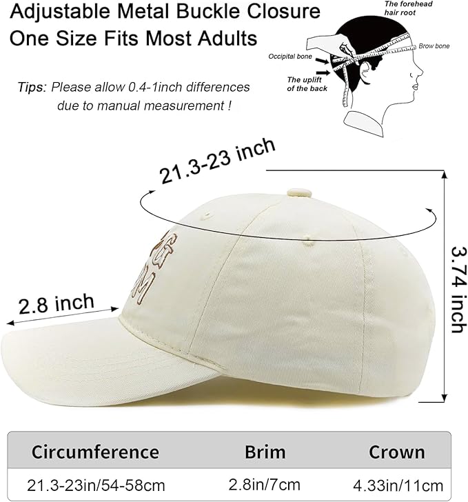 Waldeal Women's Embroidered Dog Mom Hat Adjustable Denim Baseball Cap