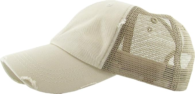 Classic Plain Ponytail Messy High Bun Headwear Adjustable Cotton Trucker Mesh Glitter Hat Baseball Cap
