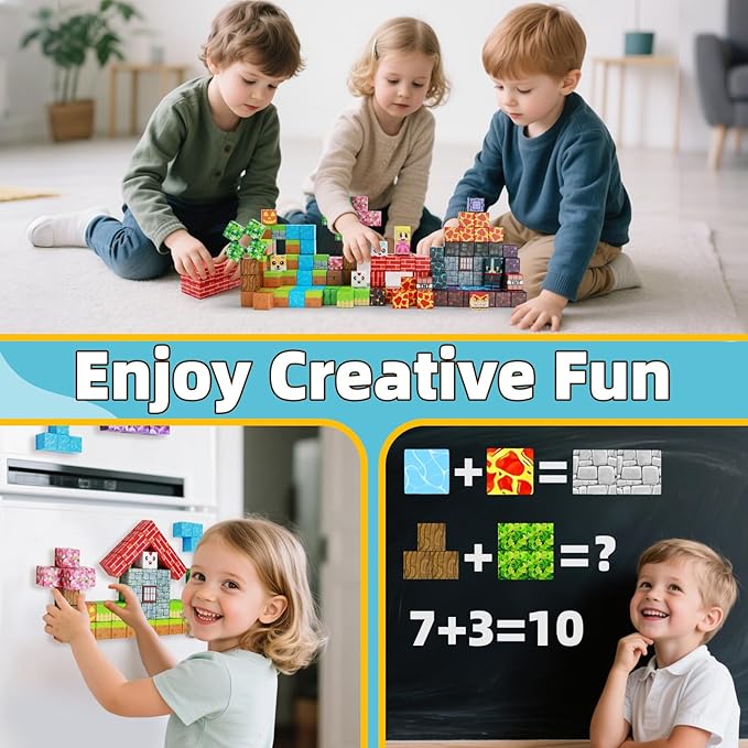 EchoPlan 150PCS Magnetic Blocks, Magnetic Building Blocks, STEM Constructions - Image 7