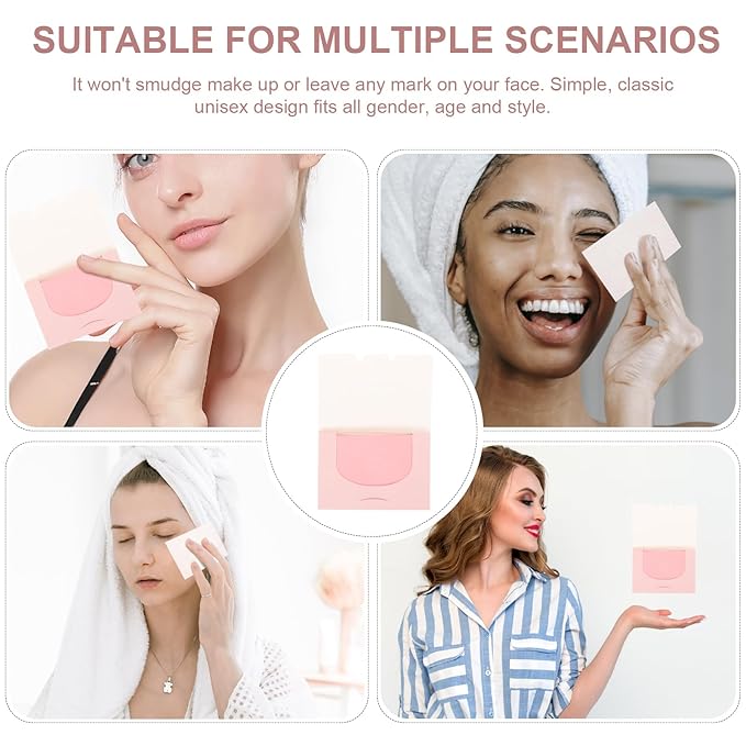 300pcs Sheets makeup blotting paper face wipes oil absorbing paper facial oil - Image 7