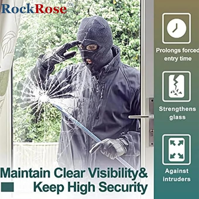 UV 99% Security and Safety 4 Mil Clear Window Film Shatterproof Anti Shatter - Image 7