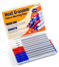 Heat Erasable Fabric Marking Pens Set | 11Pcs 3 Colors | Increase Ink Capacity by JINUPHION