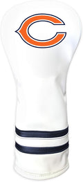 Team Golf NFL Pittsburgh Steelers White Vintage Fairway Head Cover White Vintage Fairway Golf Club Headcover, Form Fitting Design, Retro Design