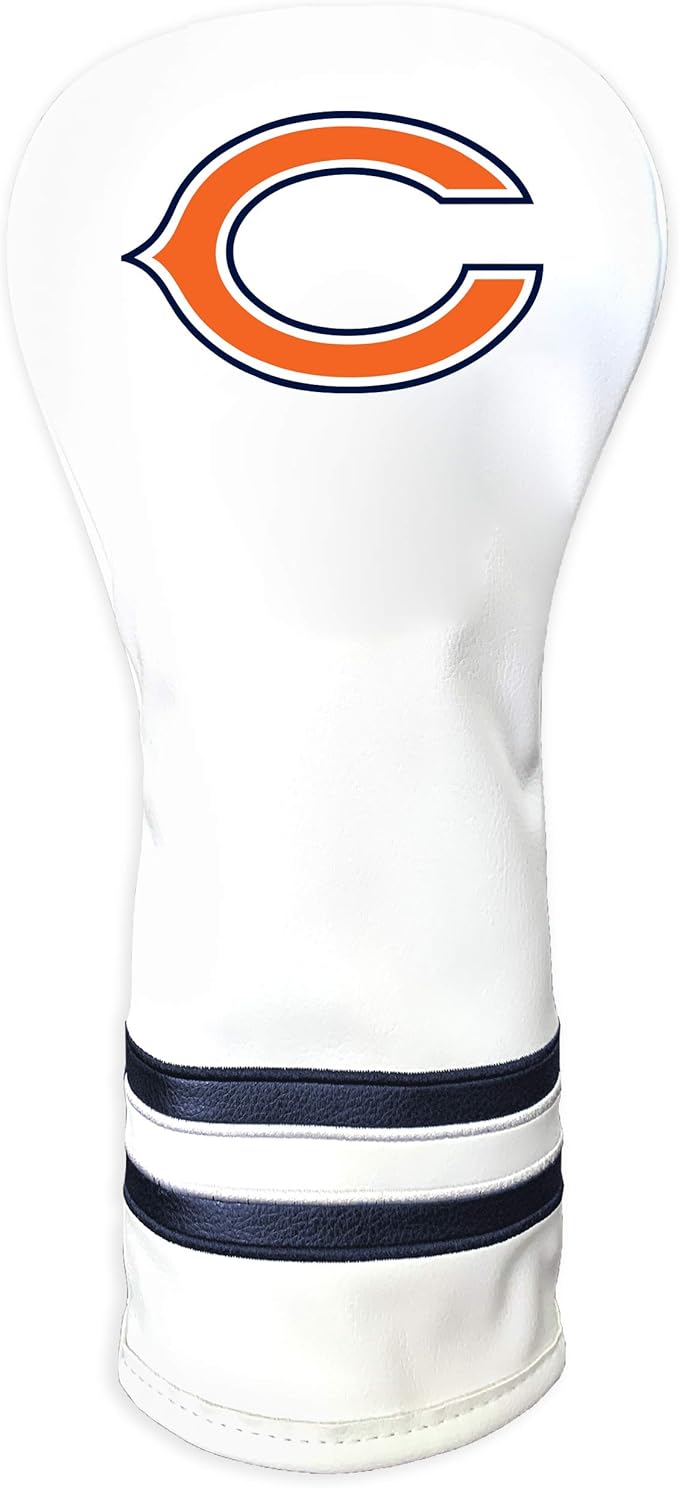 Team Golf NFL Pittsburgh Steelers White Vintage Fairway Head Cover White Vintage Fairway Golf Club Headcover, Form Fitting Design, Retro Design