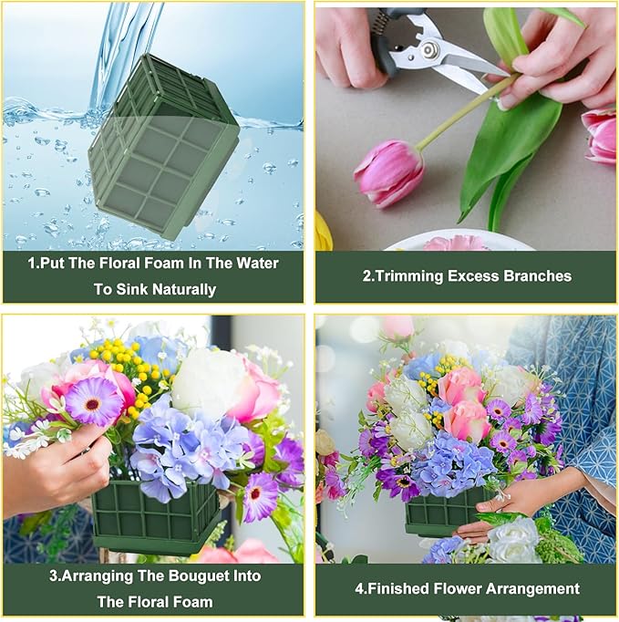 10 Pack Floral Foam Cage, Premium Floral Cage Foam Box - Image 3