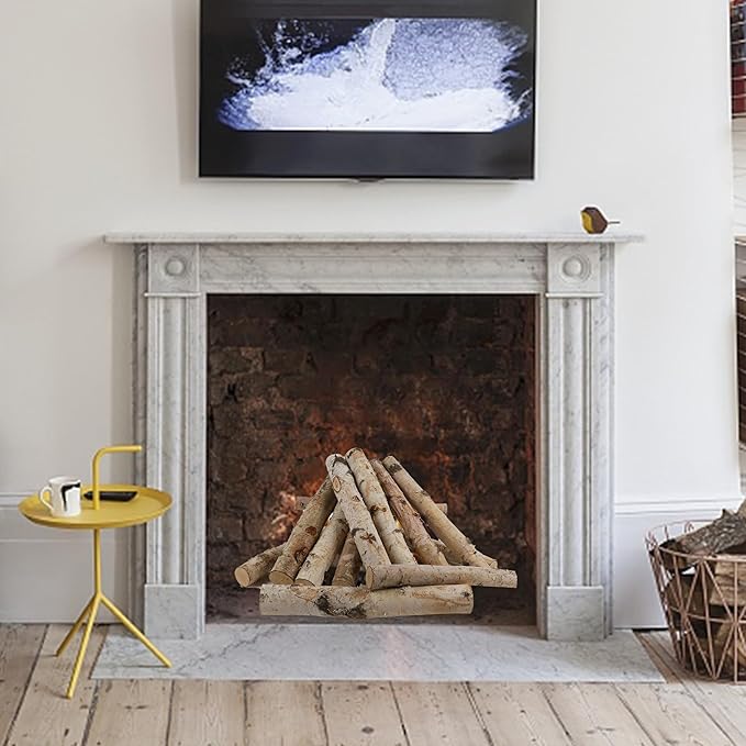 12 Pcs 16" Large White Birch Logs - Image 6