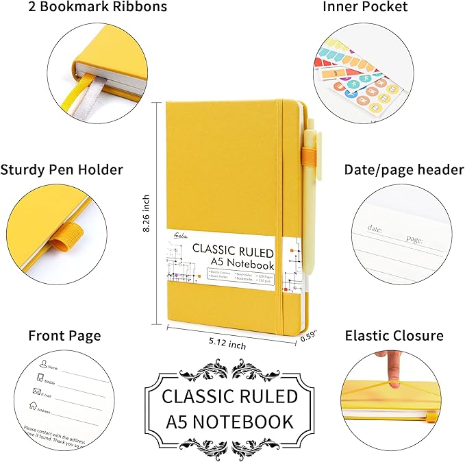 feela 5 Pack Journal Notebook Bulk - Image 2