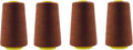 Mandala Crafts 4 Pack of Serger Threads Cones Spools by MandalaCrafts