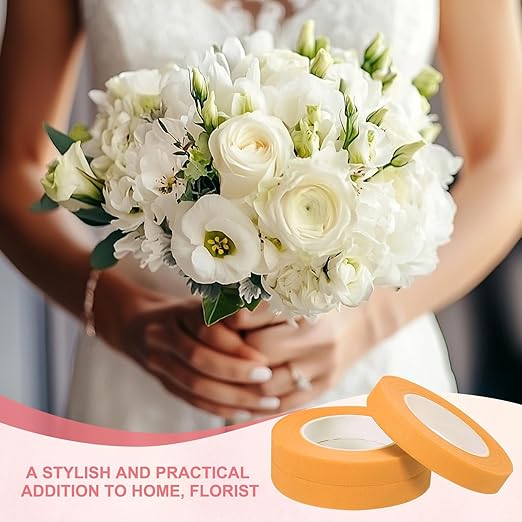 MECCANIXITY 3 Rolls Floral Tapes, 30 Yard x 1/16 in Florist Crepe Flowers - Image 7