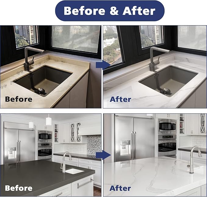 NADAMOO White Marble Countertop Paint Kit - Image 5