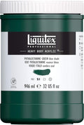 Liquitex Professional Heavy Body Acrylic Paint, 32-oz Pot, Phthalocyanine Green by Liquitex