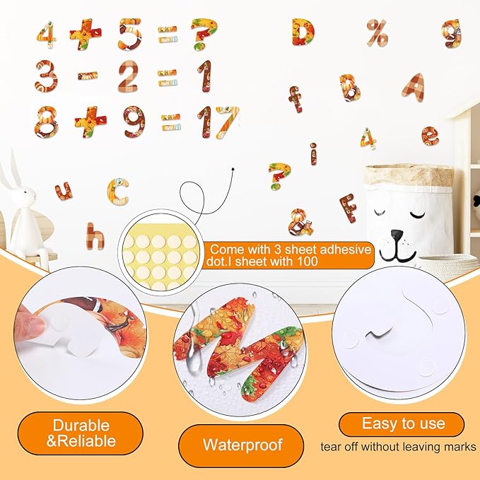 221 Pcs Bulletin Board Letters Round Alphabet Number Punctuation Symbol Combo - Image 4