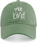 CHOK.LIDS Be Kind Trendy Womens Baseball Cap Unisex Fashion Cotton Polo Style Fun Inspirational Saying Seasonal Headwear