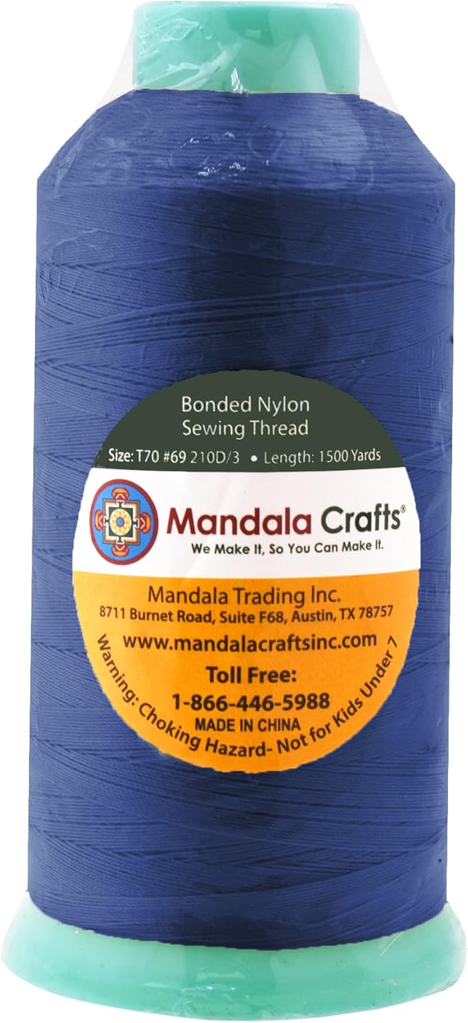 Mandala Crafts Bonded Nylon Thread Denim Heavy Duty Sewing Threads - Image 3