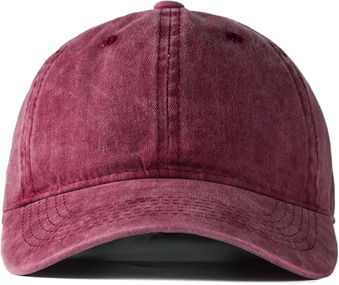 Edoneery Men Women Baseball Cap-Low Profile Adjustable Washed Cotton Golf Dad Hat