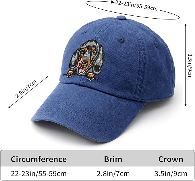 Pet Dog Lover Gifts,Embroidered Dog Baseball Hats for Men Women Dad Mom