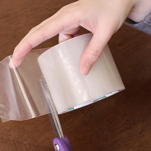 BookGuard 3 Inch Stretchable Clear Book Repair Tape, 15 Yards per Roll - Image 4