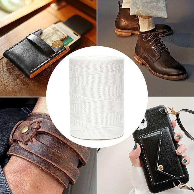Waxed Thread, 852Yards 150D 0.8mm Flat Polyester Wax Thread - Image 7