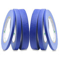 BOMEI PACK 6Pack Blue Painters Masking Tape, 1/4” 1/2” 3/4” X 60yds Multi Size by BOMEIPACK