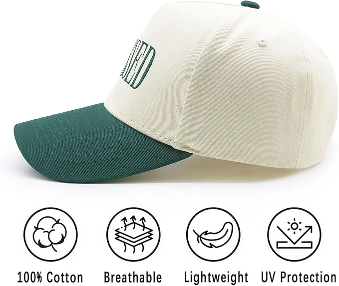 Blessed Trucker Hat, Vintage Embroidered Christian Baseball Caps for Men & Women, Trendy Religious/Birthday Gifts