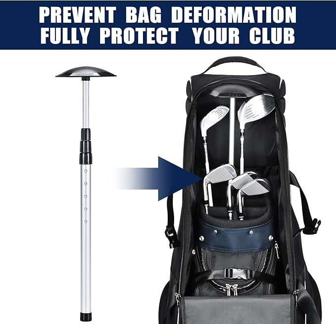 Partage Golf-Reisetasche mit Rollen, Golf-Reisetasche fr Fluggesellschaften, 900D strapazierfhiges Oxford-Gewebe, Schwarz