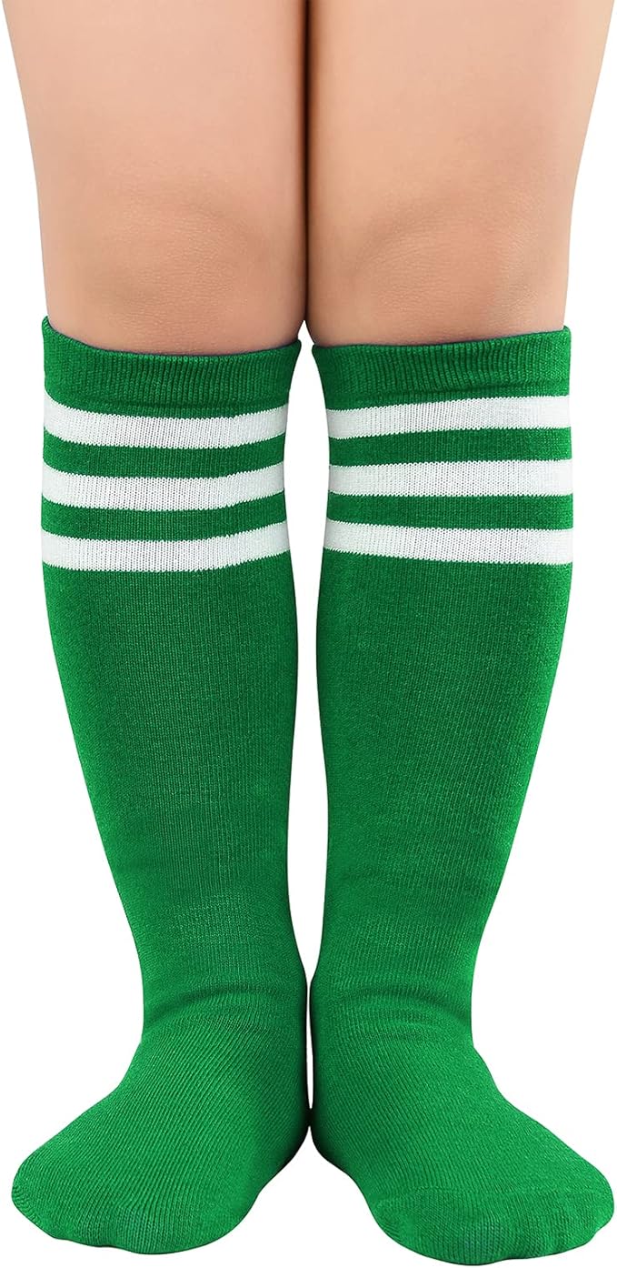 American Trends Kids Toddler Soccer Socks Youth Baseball Softball Football Socks Knee High Accessories for Girls