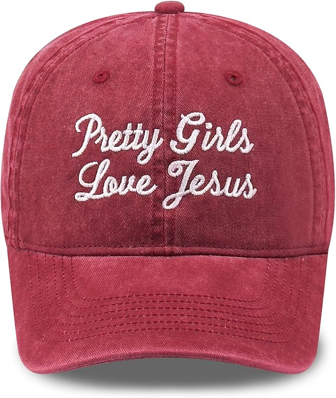 Faith Christian Patriotic Embroidered Baseball Cap, Vintage Cotton Dad Hat for Men Women, Birthday