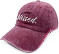 Waldeal Women's Embroidered Dad Hat, Adjustable Vintage Washed Cotton Baseball Cap for Men