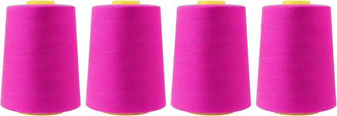 Mandala Crafts 4 Pack of Serger Threads Cones Spools by MandalaCrafts
